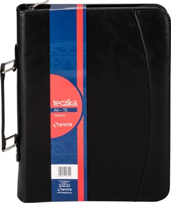 Zdjęcie produktu dla Teczka A4 czarna na suwak 711