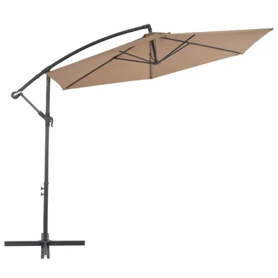 Produktbild von vidaXL Ampelschirm mit Alu-Mast 300 cm Taupe