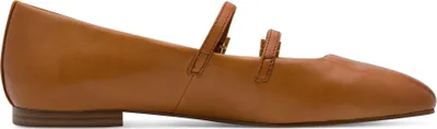 Produktbild von Tamaris Damen Riemchenballerina mit zwei Riemen und Karree Spitze 1-22142-44, Größe:39 EU, Farbe:Braun