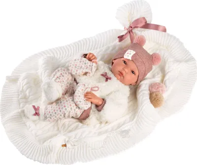 Produktbild von Llorens Baby Puppe Bimba Rosa mit Decke 35 cm