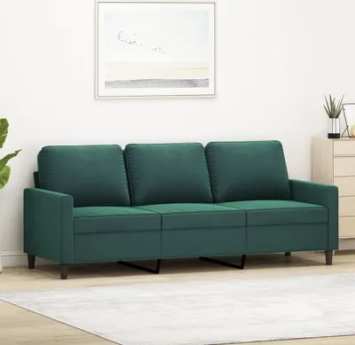 Produktbild von 3-Sitzer-Sofa Dunkelgrün 180 cm Samt 359211