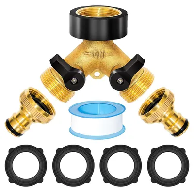 Productafbeelding van 2-weg verdeler water 3/4 inch voor wasmachine en tuin