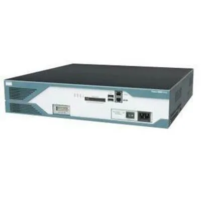 Produktbild von Cisco 2821, 10, 100, 1000 Mbit/Sek, 10/100/1000Base-T(X), Ethernet (RJ-45), IOS, 128-bit AES, 192-bit AES, 256-bit AES, 3DES, DES, 2U