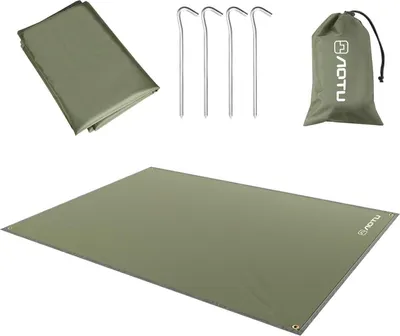 Zdjęcie produktu dla Flintronic Plandeka namiotowa Camping Ground Sheet Hammock Tarp 2.2x1.5m Army Green