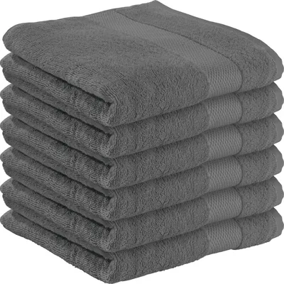 Produktbild von Erwin Müller Handtuch Sindelfingen" 6er-Pack anthrazit 50x100 cm"