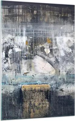 Produktbild von Bilder auf glas - Einteilig - Abstraktion modern - 70x100cm - Glasbilder - Wandbilder - Bilder - zum Aufhängen bereit - Wanddekoration aus Glas - Glas Bilder - Wandbild auf Glas - GPA70x100-3474
