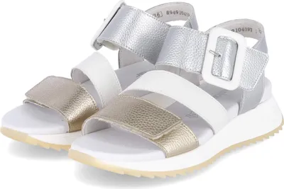 Immagine prodotto di Rieker sandalo donna oro-argento-grigio-bianco, Colore:multicolore, EU Size:43