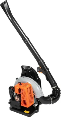 Zdjęcie produktu dla Dmuchawa do liści – plecakowa, benzynowa – 63 cm³ – silnik dwusuwowy – 2,7 kW – 6800 obr./min – regulowana prędkość obrotowa – rozruch ręczny