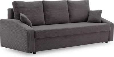 Produktbild von Couch mit schlaffunktion Schlafcouch mit Bettkasten DORMA 221x92cm Dunkelgrau