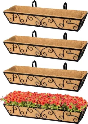 Produktbild von Metallhängekästen 30 Zoll groß für Balkon und Garten