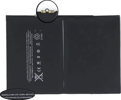 Zdjęcie produktu dla Akumulator Tradebit do Apple iPad Air 1, iPad 5/7/8 (A1484, A1822) – zamienny akumulator litowo-jonowy o pojemności 8827 mAh do tabletu