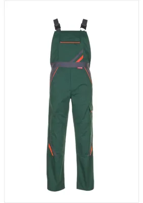 Produktbild von Planam Visline Latzhose grün/orange/schiefer Gr. 64, 2432064