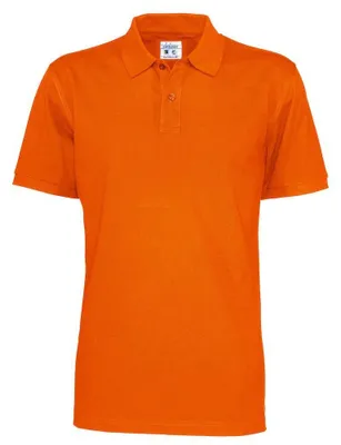 Image de Cottover - Polo pour hommes, en piqué, coupe classique, manches courtes, modèle ET459 (XXL) (Orange)