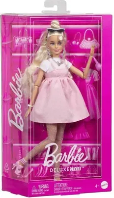 Produktbild von Barbie Puppe Blonde, Pastellrosa Kleid, mit Accessoires, Ab 4 Jahren