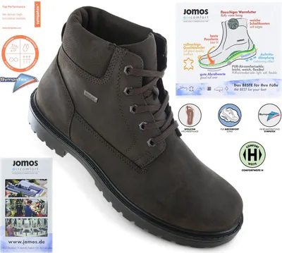 Produktbild von JOMOS Alpina Boots - Herren Stiefel Schuhe - Leder Braun 456807-476-370 , EU 48 UK 12.5