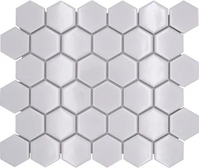 Produktbild von Keramikmosaik HX 080 weiß 32,5x28,1 cm