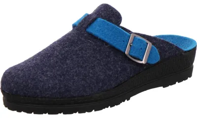 Produktbild von Rohde Damen Pantoffeln Hausschuhe Filz Neustadt-D 2284, Größe:39 EU, Farbe:Blau
