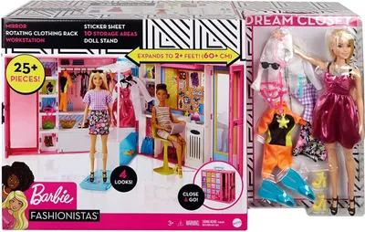 Zdjęcie produktu dla Barbie Dream Closet, Lalka modowa, Damski, 3 lat(a), Dziewczyna, Wielobarwny