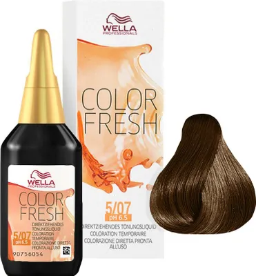 Produktbild von Wella Color Fresh, Braun, 5/07, Light Brown/natural Brown, Frauen, 75 ml, Alle Haare