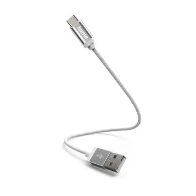 Produktbild von Lade-Sync-Kabel, USB Type-C, 0,2 m, Weiß (00178284)