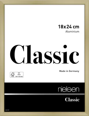 Produktbild von nielsen Aluminium Bilderrahmen Classic, 18x24 cm, Gold Matt