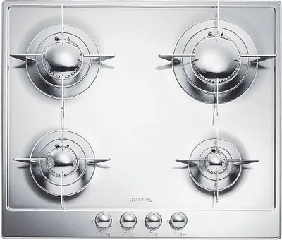 Zdjęcie produktu dla Smeg Renzo Piano P64ES Płyta gazowa do zabudowy, 60 cm, 4 palniki, stal nierdzewna