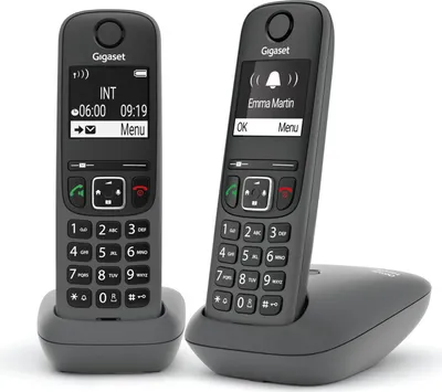 Produktbild von Gigaset AE690 Duo Anthrazit Schnurloses Telefon