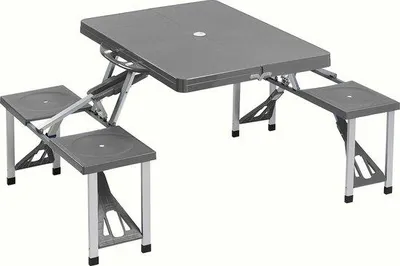 Produktbild von Einziehbarer Campingtisch für Campingausflüge, Picknick und Garten – Robust und leicht zu transportieren