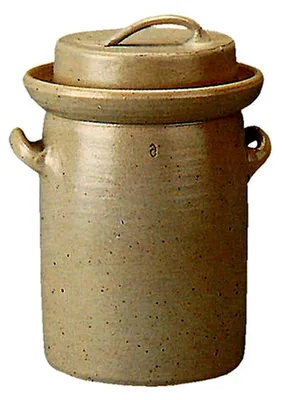 Produktbild von Gärtopf in Grau mit Deckel, 3 Liter