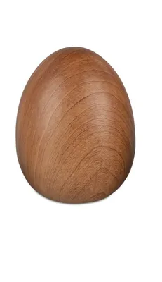 Produktbild von Dekoration Ei Dekoeier Osterei Keramik in Holzoptik 14cm - ostereier frühling osterdekoration ostergeschenke