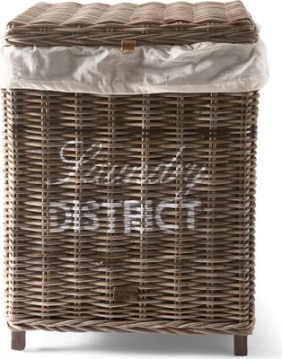 Produktbild von Rustikaler Wäschekorb aus Rattan District Riviera Maison