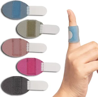 Produktbild von 5 Stück Fingerschiene,  Fingerbandage Stacksche Schiene Splint Fingerorthese Zur Ruhigstellung Schnappfinger Kapselriss, Geeignet Für Zeigefinger, Mittelfinger, Ringfinger, Kleiner Finger (B)