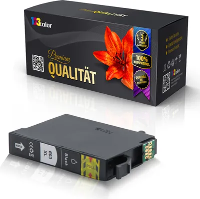 Produktbild von Kompatible Tintenpatrone für Epson Expression Home XP3100 Expression Home XP3100 Series Expression Home XP3105 603XL C13T03A14010 603 603 XL Schwarz Black - Office Light Serie