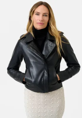 Produktbild von Damen Lederjacke Ricano JUANA – Schwarz / S