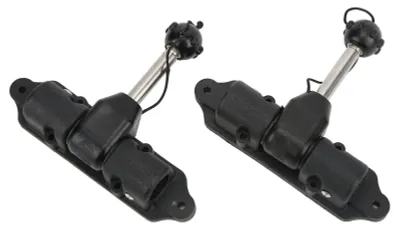 Image de Supports pour pagaies. Faciles à installer. Supports pour kayaks. Supports pour canoës. Lot de 2. Système de fixation robuste. Adaptés à la plupart des kayaks. Supports pour pagaies