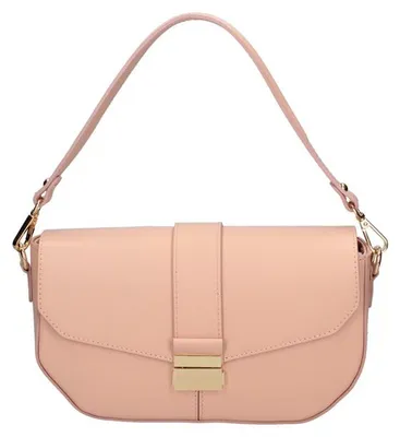 Immagine prodotto di Borsa a Spalla Donna Vera Pelle Ruga con Tracolla Regolabile  Italy Beige UNICA 27x15x7 cm