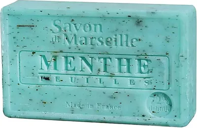 Image de Savon de Marseille naturel aux feuilles de menthe -- 100 g