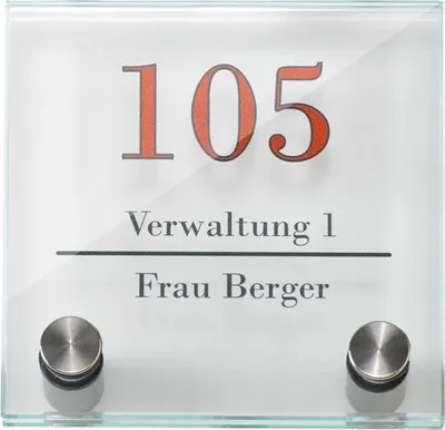 Produktbild von GALERIE Türschild, Format: 100x100 mm + 2 Halter i7320