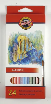 Produktbild von Aquarellstifte 24 Farben Koh-i-noor