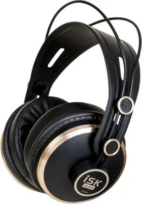 Immagine prodotto di Cuffie ISK HD9999 Black-Gold Wired Cuffie over-ear Musica 8 - 30000 Hz 96 dB 32 Ohm