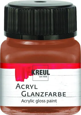 Produktbild von Kreul Acryl Glanzfarbe hellbraun 20 ml