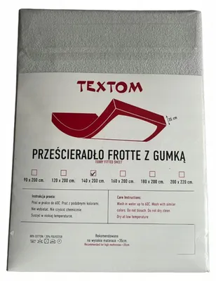 Image de Textom Drap Housse Éponge 140x200 cm Gris Doux