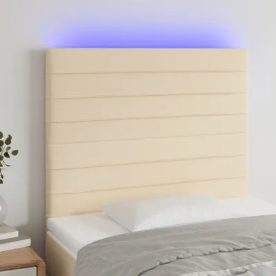 Produktbild von "2024"cloris LED Kopfteil Creme 90x5x118/128 cm Stoff - Kopfteile CHY32914100