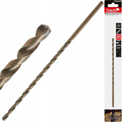 Obrázek produktu pro TVARDY Vrták do kovu, extra dlouhý, 5,0×195 mm, HSS, DIN1869 - T02550