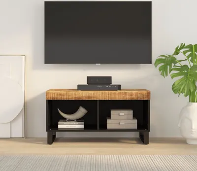 Obrázek produktu pro The Living Store TV skříňka 85x33x43,5 cm z masivního mangového dřeva
