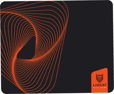 Produktbild von Liocat Gaming-Mausmatte, Mausmatte, Mauspad 250 x 290 mm  Anti Rutsch Matte für Gamer, Grafikdesigner, Büro - Orange Schwarz