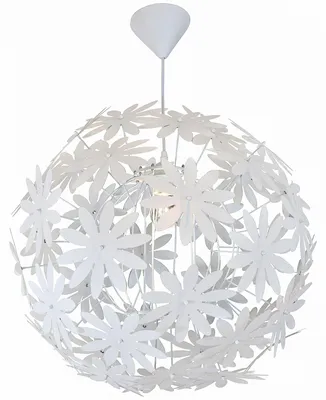 Produktbild von Pendelleuchte FLOWER Ø56cm – Moderne Hängelampe aus Metall & Acryl für E27 Leuchtmittel