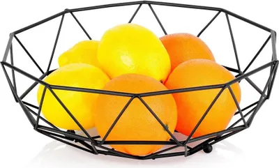 Obrázok produktu pre Košík na ovocie kovový čierny MISTY 28 cm