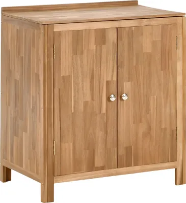 Produktbild von BELIANI Outdoor-Küchenschrank Braun Akazienholz 50 x 80 x 90 cm mit Holzplatte Modern für Garten Draußen Außenbereich Ausstattung Outdoor-Küchenmöbel