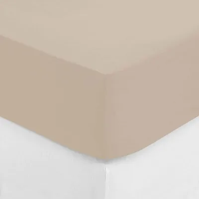 Immagine prodotto di Lenzuolo con elastico, 90 x 190 cm, cotone, beige